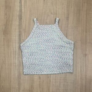 American Eagle Outfitters Pastel Multicolor Cropped Tank